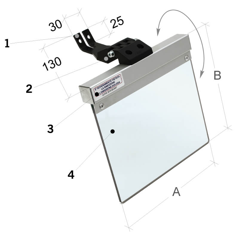 Données techniques du MST-MA02 - Protecteur pour touret