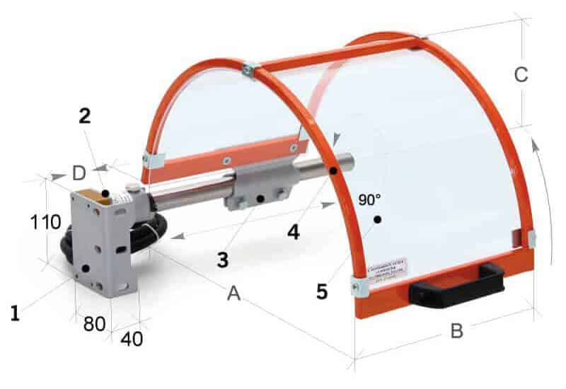Données techniques du MST-TO01 - Protecteur pour mandrin de tour