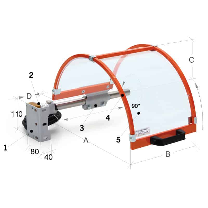 Données techniques du MST-TO01 - Protecteur pour mandrin de tour