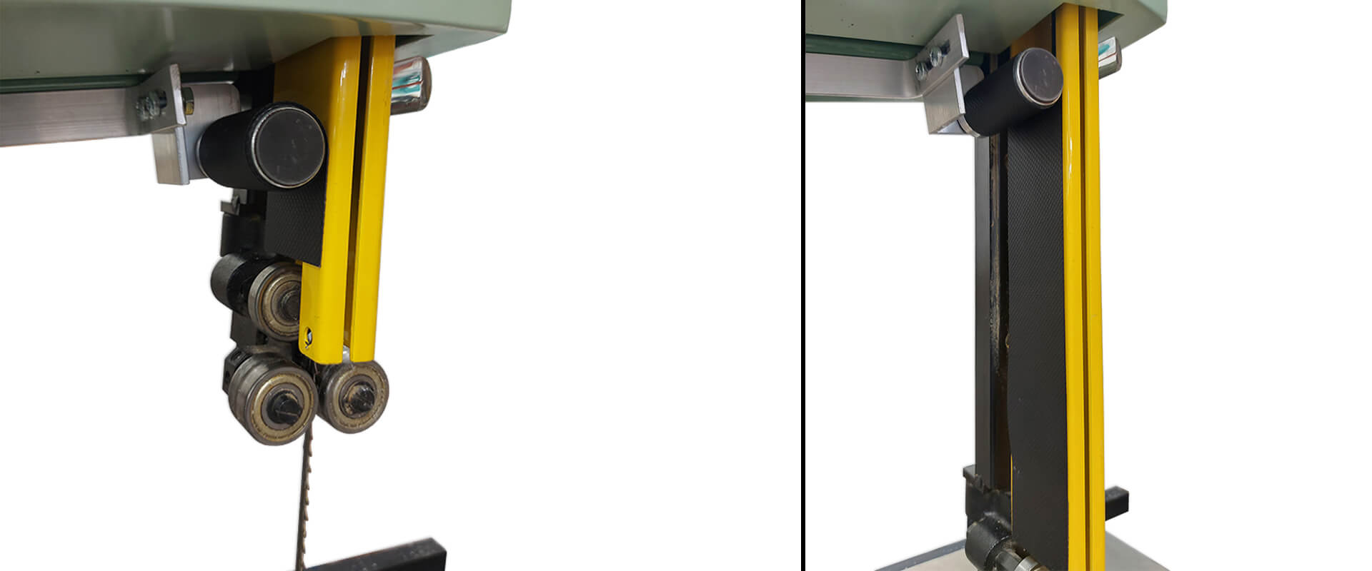 Rideau roulé et déroulé